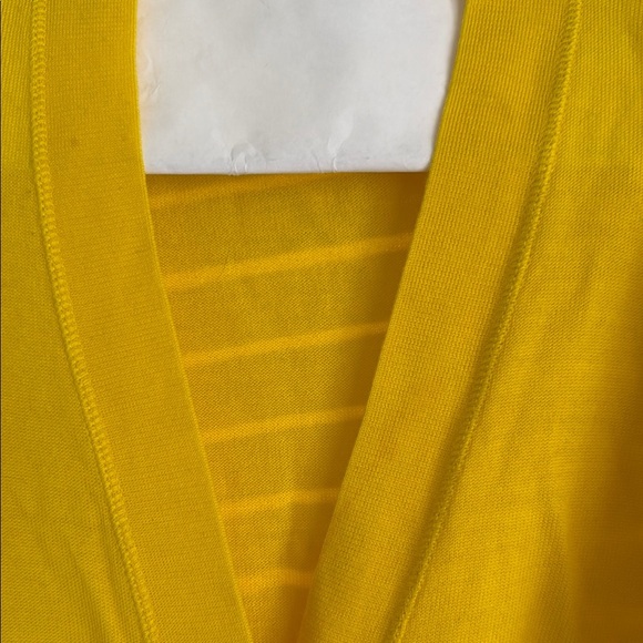 Tory Burch 100% wool classic yellow cardigan - Picture 4 of 6